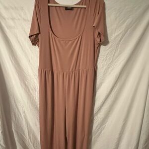 Cider Dusty Rose Short Sleeve Dress